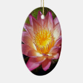 ピンクのスイレン写真 セラミックオーナメント (右)