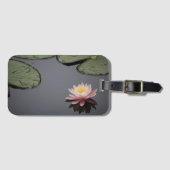 ピンクのスイレン写真 ラゲッジタグ (正面横)