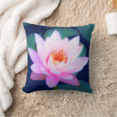 ピンクのスイレン クッション (ブランケット)