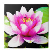 ピンクのスイレン タイル (正面)