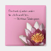 ピンクのスイレン マグネット (正面)