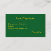 ピンクのスイレン 名刺 (裏面)