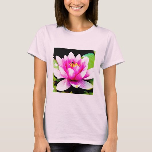 ピンクのスイレン Tシャツ (正面)