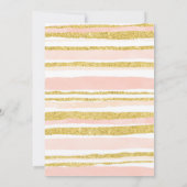 ピンクのスイートパンプキンがやってくる ベイビーシャワー 招待状 (裏面)