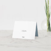 ピンクのスイートピーの水彩画の花柄 サンキューカード (裏面)