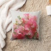 ピンクのスイートピーの花束 クッション (ブランケット)