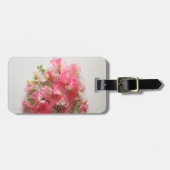 ピンクのスイートピーの花束 ラゲッジタグ (正面横)