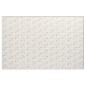 ピンクのスイートピーの花模様 ファブリック (ヤード)