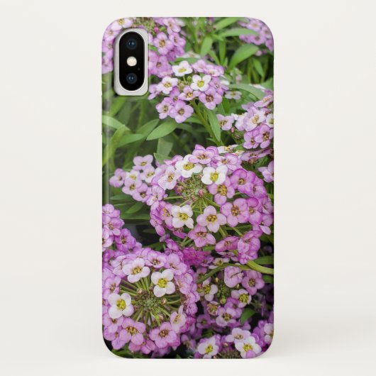 ピンクのスイート・アリッサム Case-Mate iPhoneケース (裏面)