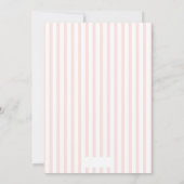 ピンクのスウィートリトルピーチベイビーシャワー招待状 招待状 (裏面)