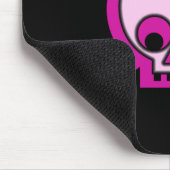 ピンクのスカルのマウスパッド マウスパッド (コーナー)