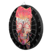 ピンクのスカル ダーツボード (正面右)