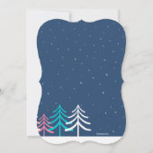 ピンクのスカーフのクマの招待状 招待状 (裏面)