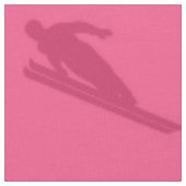 ピンクのスキーパターン ファブリック (クローズアップ)