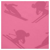 ピンクのスキーパターン ファブリック (見本)