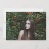 ピンクのスクラブナース写真彼女はそれを卒業した 招待状 (裏面)