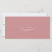 ピンクのスクリプトクリスマスツリー3枚の写真 シーズンカード (裏面)