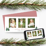 ピンクのスクリプトクリスマスツリー3枚の写真 シーズンカード<br><div class="desc">可愛いモダンまだ素朴クリスマスホリデーフォトカード素朴なクリスマスツリーとタイポグラフィとホリデーピンクのメリークリスマスの愛らしい小さな森モダンをフィーチャー。3枚の写真とお気に入りの完璧な休日カーカスタムドのためのの挨拶を追加！cedarandstring@gmail.comで連絡お問い合わせもしデザインまたは一致する製品のサポートが必要</div>