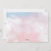 ピンクのスクーターに乗ったヴィンテージクリスマスの女性 シーズンカード (裏面)