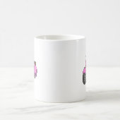 ピンクのスクータ コーヒーマグカップ (中央)