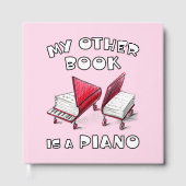 ピンクのスケッチ私の他の本はピアノのゲストブック ゲストブック (正面)