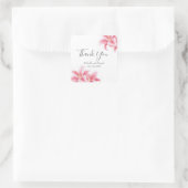 ピンクのスズメユリ スクエアシール (バッグ)