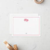 ピンクのスズメユリ ノートカード (正面/裏面インサイチュ)