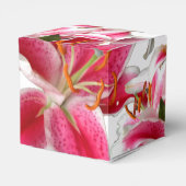 ピンクのスズメユリ フェイバーボックス (裏面サイド)