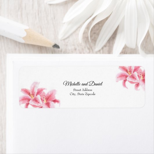 ピンクのスズメユリ ラベル (インサイチュ)