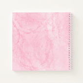 ピンクのスタッコ詩のジャーナルのノート ノートブック (裏面)