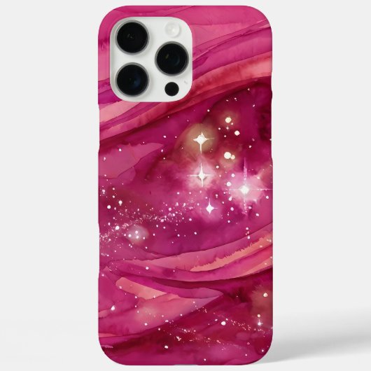 ピンクのスターライト・ネビュラ Case-Mate iPhoneケース (裏面)