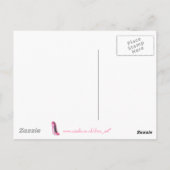 ピンクのスチレットの靴 ポストカード (裏面)