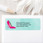 ピンクのスティレット・ヒール ラベル (インサイチュ)