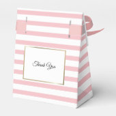 ピンクのストライプが上品なゴールドの初めての聖体拝領 フェイバーボックス (裏面サイド)