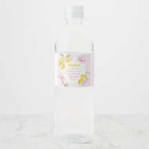 ピンクのストライプにレモンと花の卒業