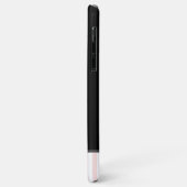 ピンクのストライプのエッフェル塔 Case-Mate iPhoneケース (裏面/左)