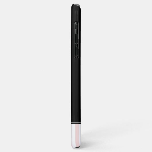 ピンクのストライプのエッフェル塔 Case-Mate iPhoneケース (裏面/左)