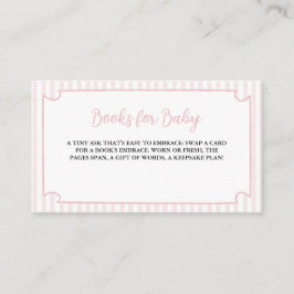 ピンクのストライプのティーニ・ワンがやってくる 赤ちゃんのための本 エンクロージャーカード