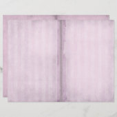 ピンクのストライプのヴィンテージ履歴 (正面/裏面)