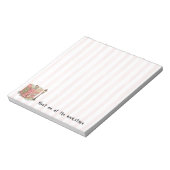 ピンクのストライプの本屋で会おう ノートパッド (回転)