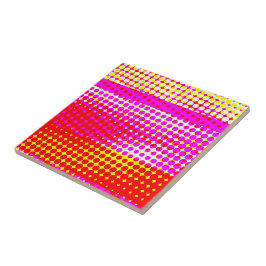 ピンクのストライプパターン タイル