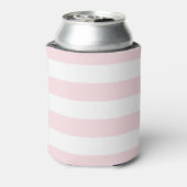 ピンクのストライプパターン |パーソナライズされたクーラーボックス 缶クーラー (缶裏面)