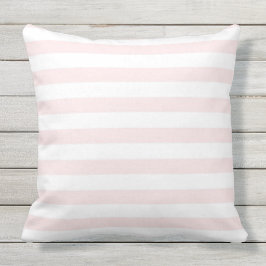 ピンクのストライプ アウトドアクッション