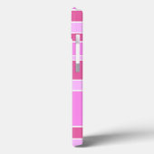 ピンクのストライプ ケース・メイト iPhoneケース Case-Mate iPhoneケース (裏面 / 左)