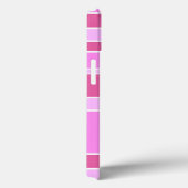 ピンクのストライプ ケース・メイト iPhoneケース Case-Mate iPhoneケース (裏面 / 右)