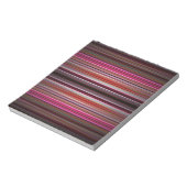 ピンクのストライプ ノートパッド (回転)