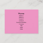 ピンクのストライプ 名刺 (裏面)