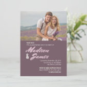 ピンクのストライプ | 結婚式の招待状 招待状 (スタンド正面)