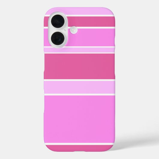 ピンクのストライプ Case-Mate iPhoneケース (裏面)