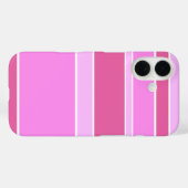 ピンクのストライプ Case-Mate iPhoneケース (裏面 (横))